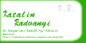 katalin radvanyi business card